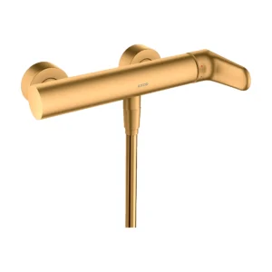 AXOR Citterio M Single lever manual shower mixer for exposed installation - Brushed Gold-Optic