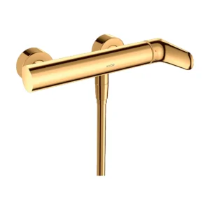 AXOR Citterio M Single lever manual shower mixer for exposed installation - Polished Gold-Optic