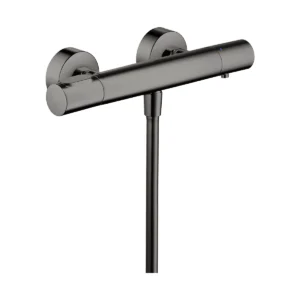 AXOR Citterio M Thermostatic shower mixer for exposed installation - Polished Black Chrome