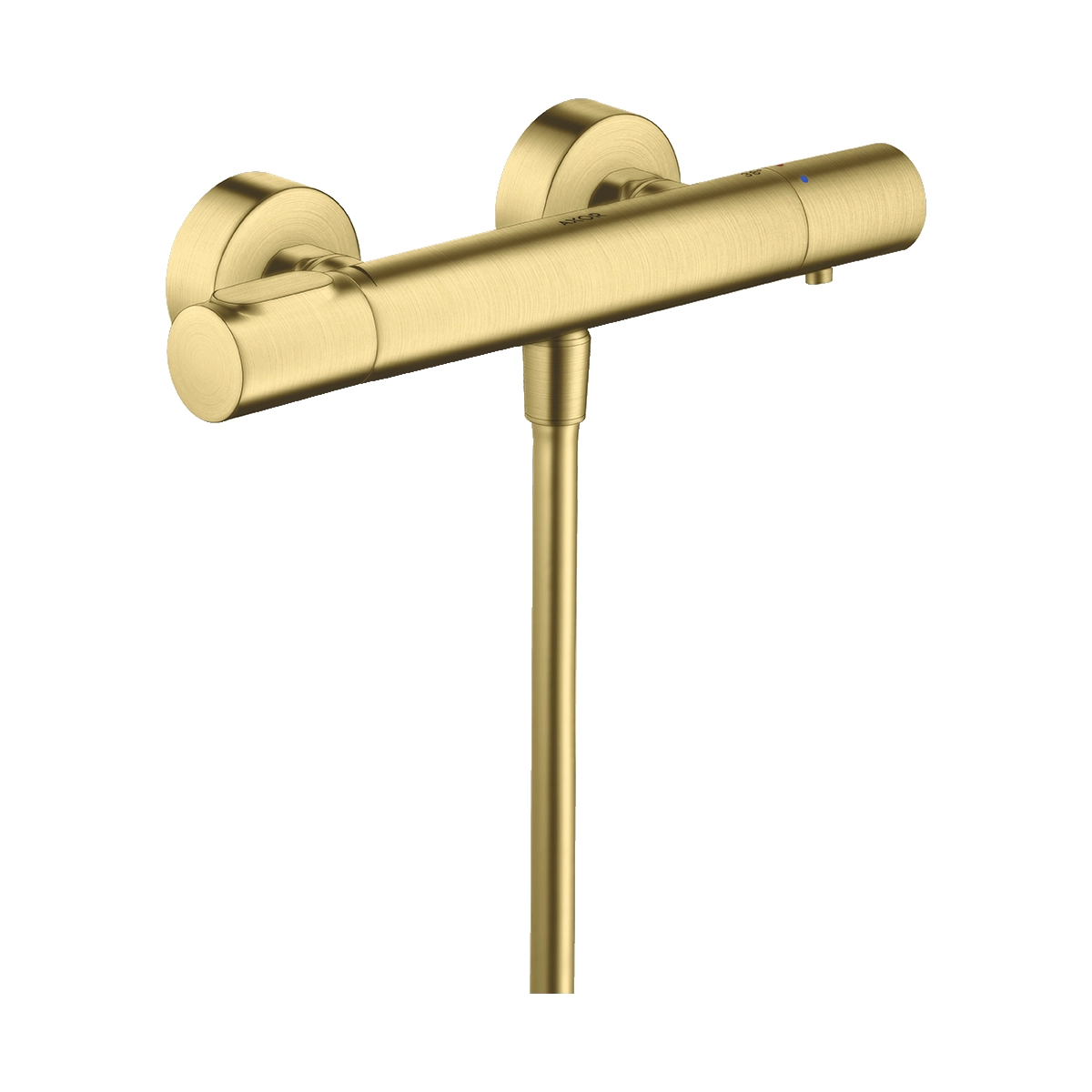 AXOR Citterio M Thermostatic shower mixer for exposed installation - Brushed Brass