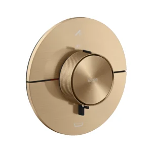 AXOR ShowerSelect ID Thermostat for concealed installation for 2 function round, Brushed Bronze