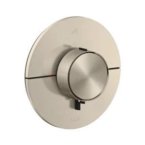 AXOR ShowerSelect ID Thermostat for concealed installation for 2 function round, Brushed Nickel