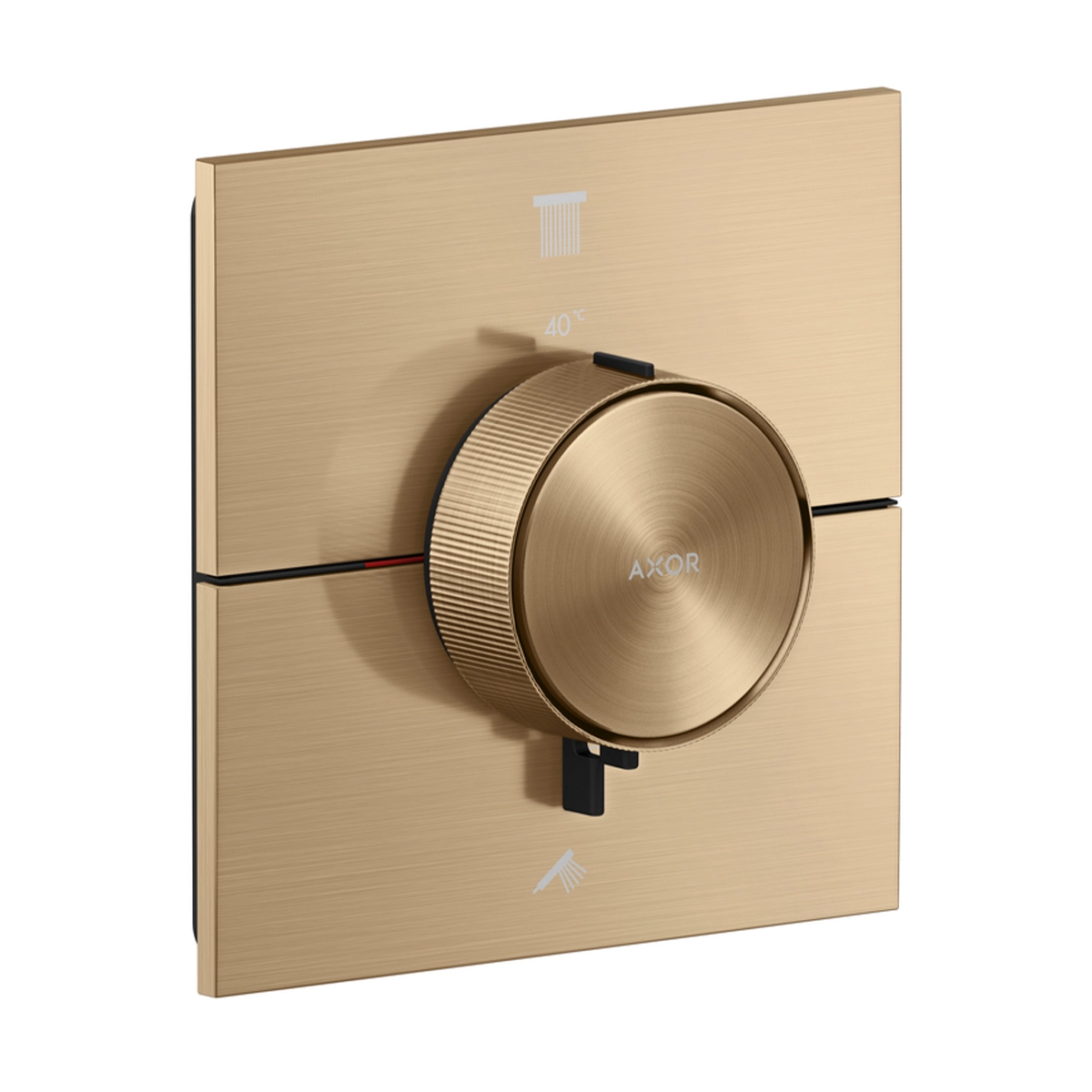 AXOR ShowerSelect ID Thermostat for concealed installation square for 2 functions, Brushed Bronze