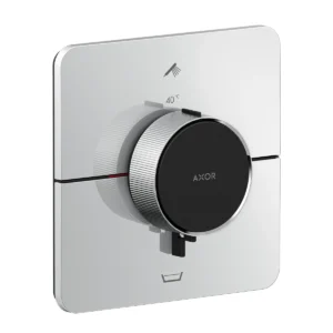 AXOR ShowerSelect ID Thermostat for concealed installation for 2 function soft cube, Chrome