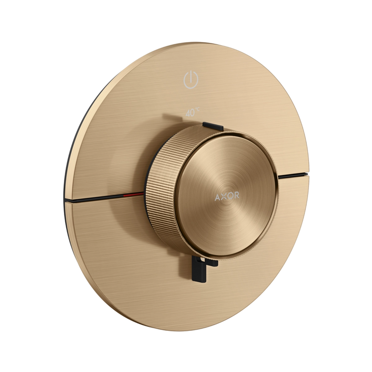 AXOR ShowerSelect ID Thermostat for concealed installation for 1 function round, Brushed Bronze