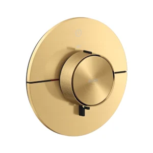 AXOR ShowerSelect ID Thermostat for concealed installation for 1 function round, Brushed Gold Optic