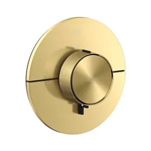 AXOR ShowerSelect ID Thermostat for concealed installation for 1 function round, Brushed Brass