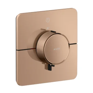 AXOR ShowerSelect ID Thermostat for concealed installation for 1 function soft cube, Polished Red Gold