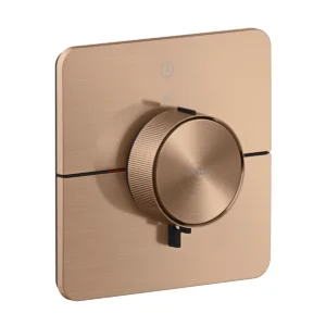 AXOR ShowerSelect ID Thermostat for concealed installation for 1 function soft cube, Brushed Red Gold