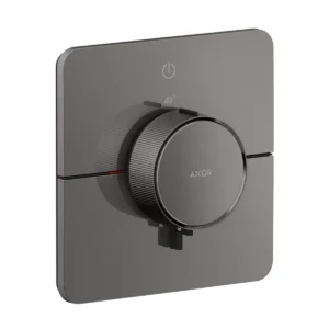 AXOR ShowerSelect ID Thermostat for concealed installation for 1 function soft cube, Polished Black Chrome