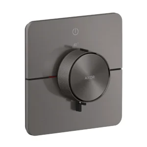 AXOR ShowerSelect ID Thermostat for concealed installation for 1 function soft cube, Brushed Black Chrome