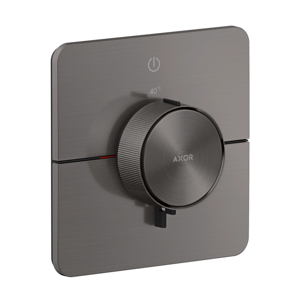 AXOR ShowerSelect ID Thermostat for concealed installation for 1 function soft cube, Brushed Black Chrome