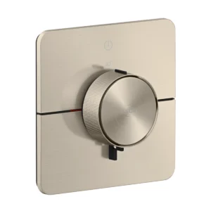 AXOR ShowerSelect ID Thermostat for concealed installation for 1 function soft cube, Brushed Nickel
