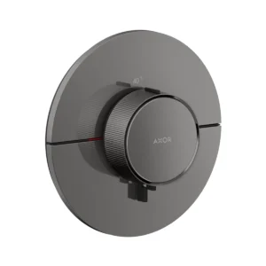 AXOR ShowerSelect ID Thermostat Highflow for concealed installation round, Polished Black Chrome