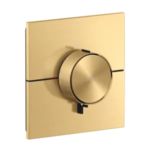 AXOR ShowerSelect ID Thermostat Highflow for concealed installation square, Brushed Gold Optic