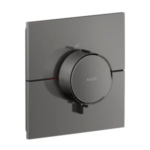 AXOR ShowerSelect ID Thermostat Highflow for concealed installation square, Polished Black Chrome
