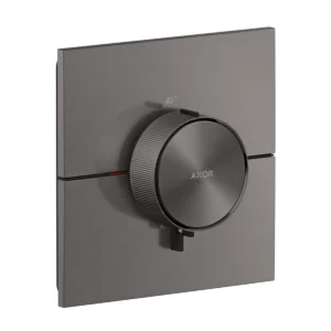 AXOR ShowerSelect ID Thermostat Highflow for concealed installation square, Brushed Black Chrome