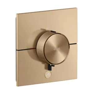 AXOR ShowerSelect ID Thermostat HighFlow for concealed installation square for 1 function, Brushed Bronze