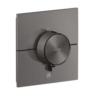 AXOR ShowerSelect ID Thermostat HighFlow for concealed installation square for 1 function, Brushed Black Chrome
