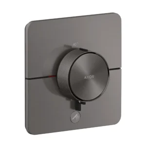 AXOR ShowerSelect ID Thermostat Highflow for concealed installation soft cube for 1 function, Brushed Black Chrome