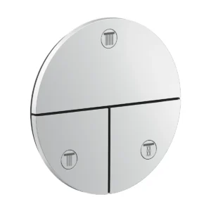 AXOR ShowerSelect ID Valve for concealed installation round for 3 functions, Chrome