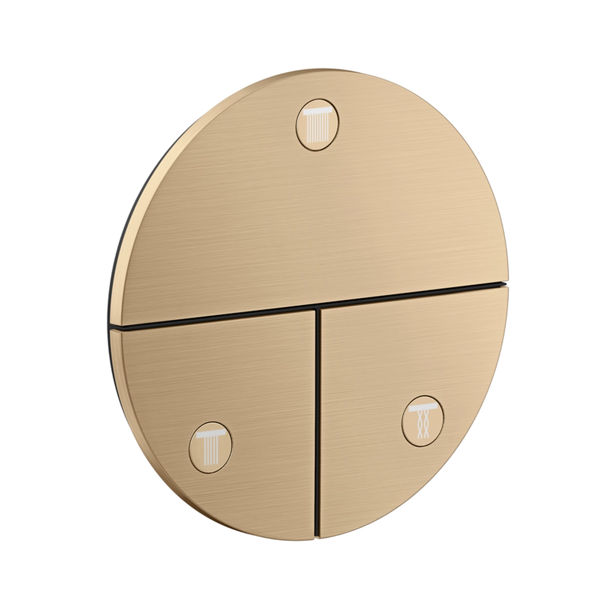AXOR ShowerSelect ID Valve for concealed installation round for 3 functions, Brushed Bronze
