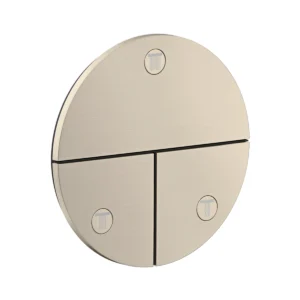 AXOR ShowerSelect ID Valve for concealed installation round for 3 functions, Brushed Nickel