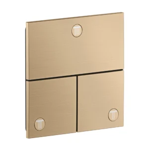 AXOR ShowerSelect ID Valve for concealed installation square for 3 functions, Brushed Bronze