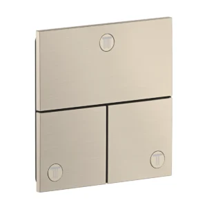 AXOR ShowerSelect ID Valve for concealed installation square for 3 functions, Brushed Nickel