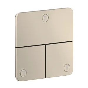 AXOR ShowerSelect ID Valve for concealed installation softsquare for 3 functions, Brushed Nickel