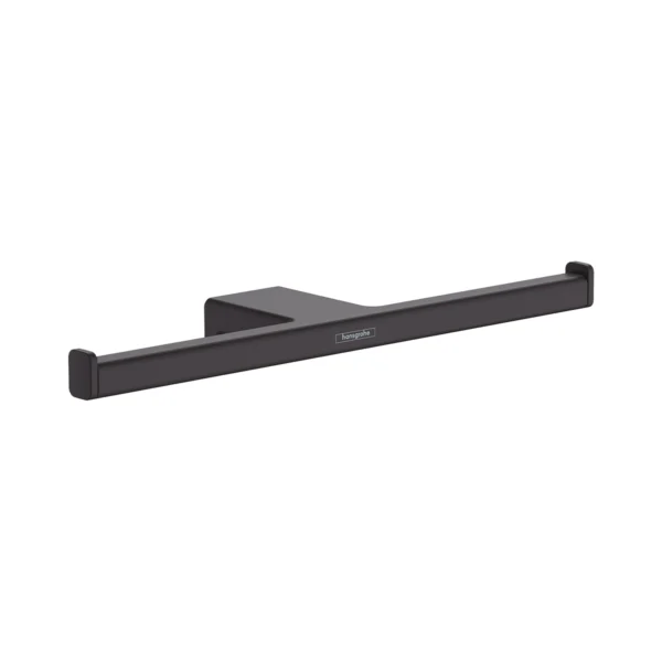 41748670 Hansgrohe AddStoris Double roll holder Matt Black - London Road ...
