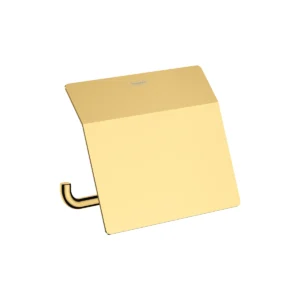 AddStoris Roll holder with cover  Polished Gold Optic