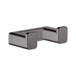 AddStoris Towel hook double  Brushed Black Chrome