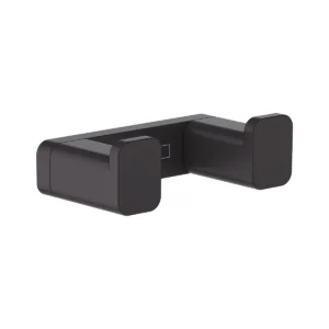 AddStoris Towel hook double  Matt Black