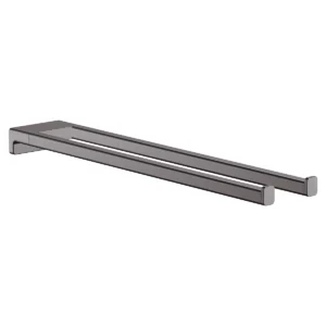 AddStoris Towel holder twin handle  Brushed Black Chrome