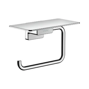 AddStoris Roll holder with shelf  Chrome