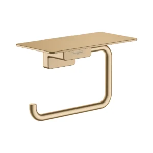 AddStoris Roll holder with shelf  Brushed Bronze