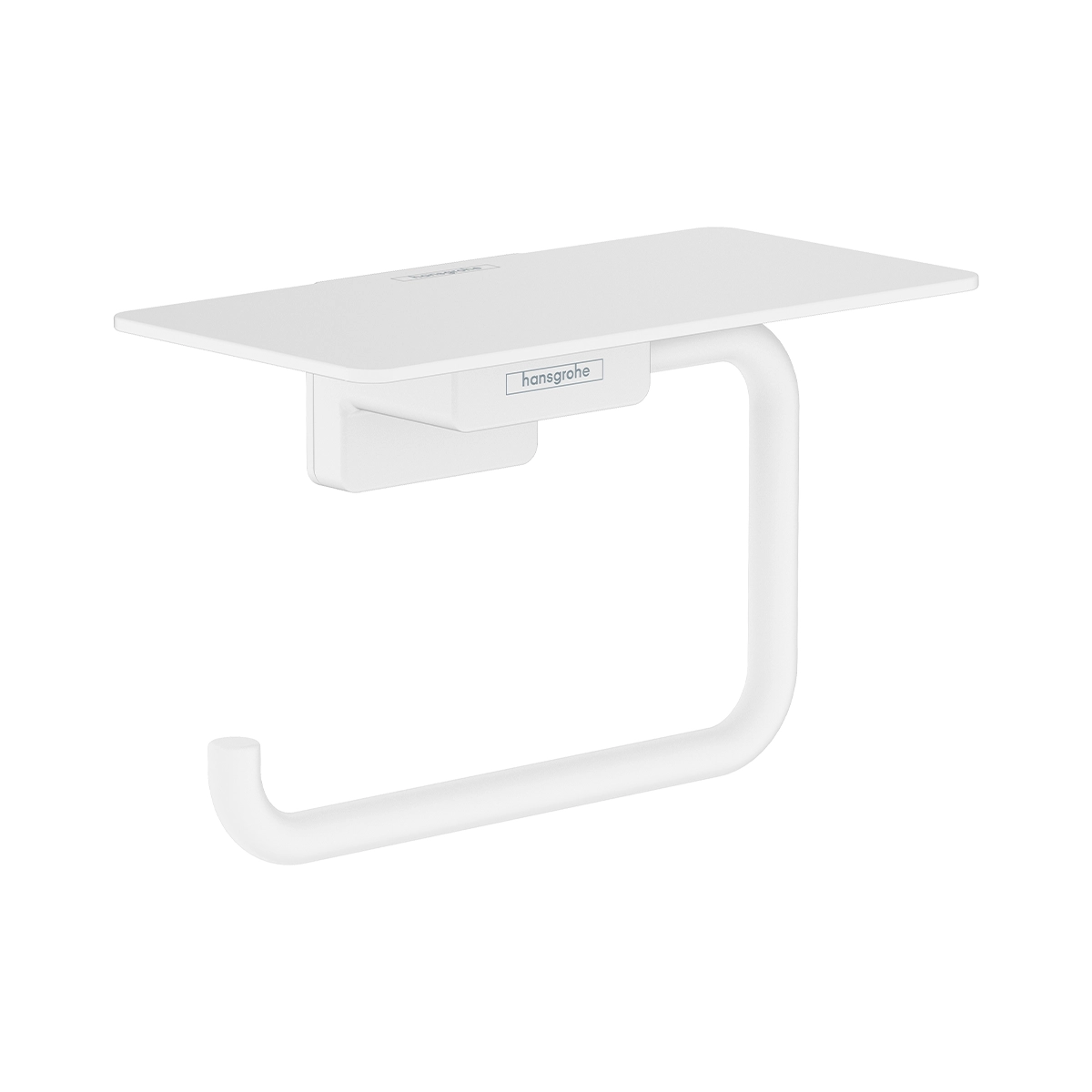 AddStoris Roll holder with shelf Matt White