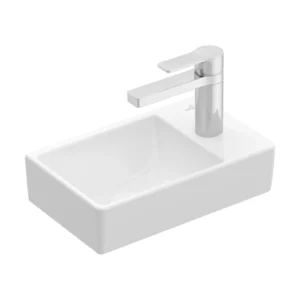 Villeroy & Boch Avento Handwashbasin, 360 x 220, White Alpin, without overflow