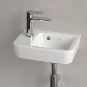 Villeroy & Boch O.novo Handwashbasin Compact, 360 x 250, White Alpin, with overflow