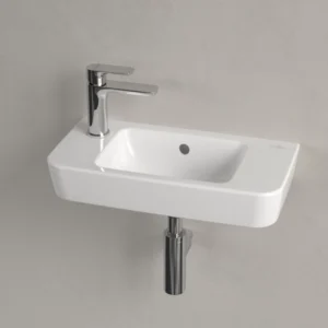 Villeroy & Boch O.novo Handwashbasin Compact, 500 x 250, White Alpin, with overflow