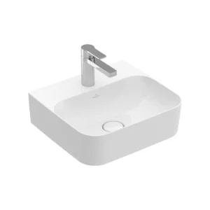 Villeroy & Boch Finion Handwashbasin, 430 x 390 x 140 mm, White Alpin CeramicPlus, without overflow
