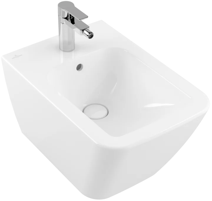 Villeroy & Boch Finion Bidet, wall-mounted, 375 x 320 mm, White Alpin CeramicPlus