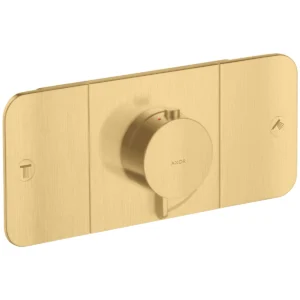 AXOR One Thermostatic module for concealed installation for 2 outlets - Brushed Gold-Optic