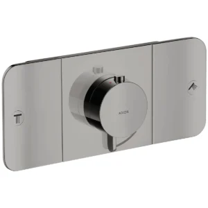 AXOR One Thermostatic module for concealed installation for 2 outlets - Polished Black Chrome