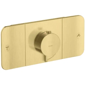 AXOR One Thermostatic module for concealed installation for 2 outlets - Brushed Brass
