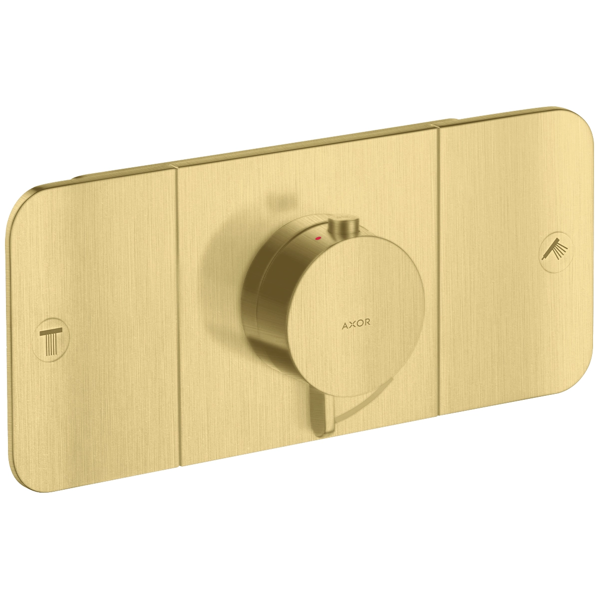 AXOR One Thermostatic module for concealed installation for 2 outlets - Brushed Brass