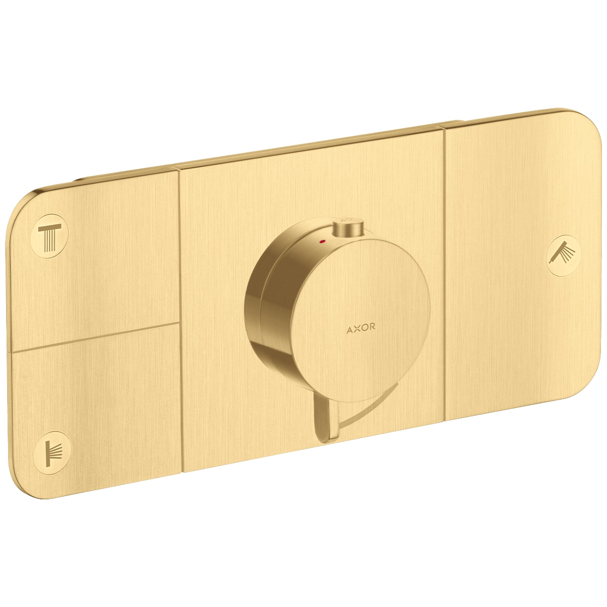 AXOR One Thermostatic module for concealed installation for 3 outlets - Brushed Gold-Optic