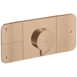AXOR One Thermostatic module for concealed installation for 3 outlets - Brushed Redgold