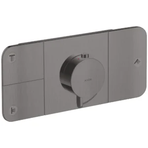 AXOR One Thermostatic module for concealed installation for 3 outlets - Brushed Black Chrome